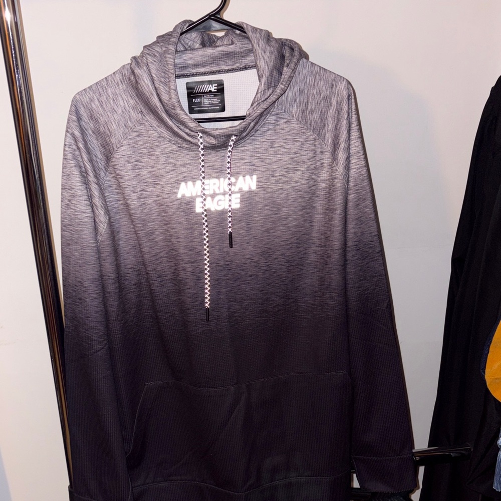 American Eagle Outfitters Gray and Black Hoodie